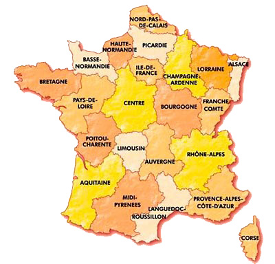 Carte France Regions
